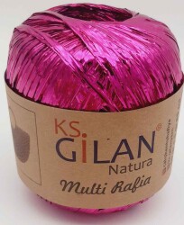 Angel Çanta Aksesuar Parlak Rafya Fuşya Renk No:4 - Angel Çanta Aksesuar