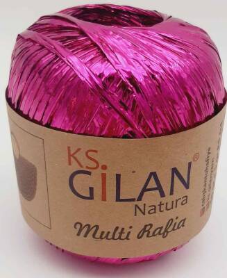 Angel Çanta Aksesuar Parlak Rafya Fuşya Renk No:4 - 1