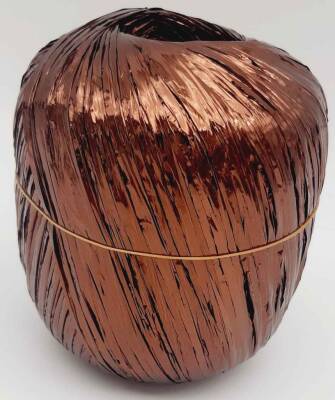 Angel Çanta Aksesuar Parlak Rafya Kahve Renk No:6 - 1