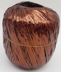 Angel Çanta Aksesuar Parlak Rafya Kahve Renk No:6 - Angel Çanta Aksesuar