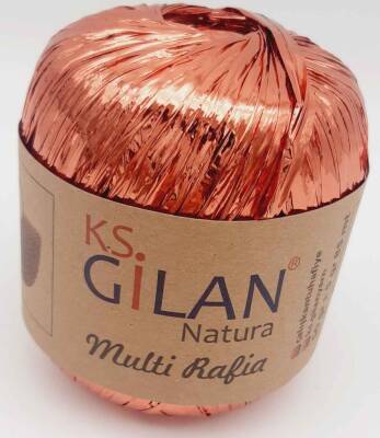 Angel Çanta Aksesuar Parlak Rafya Taba Renk No:10 - 1