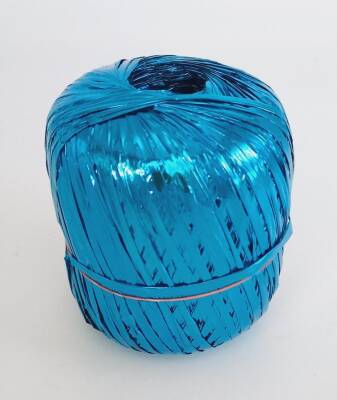 Angel Çanta Aksesuar Parlak Rafya Turkuaz Renk No:12 - 1