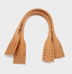 Angel Çanta Aksesuar Gerçek Deri Kısa Pelikan Model Çanta Sapı Açık Taba Renk - Angel Çanta Aksesuar