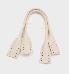 Angel Çanta Aksesuar Gerçek Deri Kısa Pelikan Model Çanta Sapı Bej Renk - Angel Çanta Aksesuar