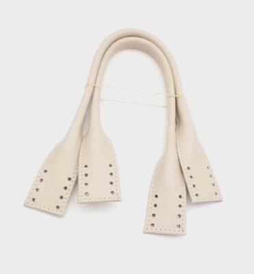 Angel Çanta Aksesuar Gerçek Deri Kısa Pelikan Model Çanta Sapı Bej Renk - 1