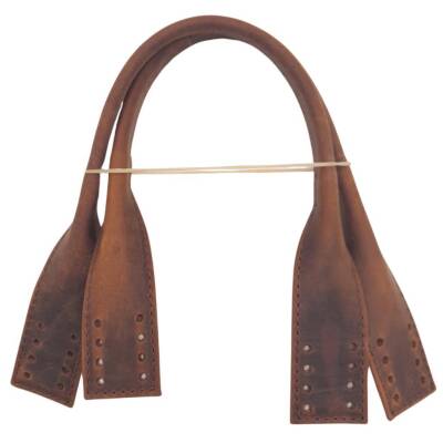 Angel Çanta Aksesuar Gerçek Deri Kısa Pelikan Model Çanta Sapı Crazy Oil Hardal Sarı Renk - 1