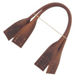 Angel Çanta Aksesuar Gerçek Deri Kısa Pelikan Model Çanta Sapı Crazy Oil Hardal Sarı Renk - 2