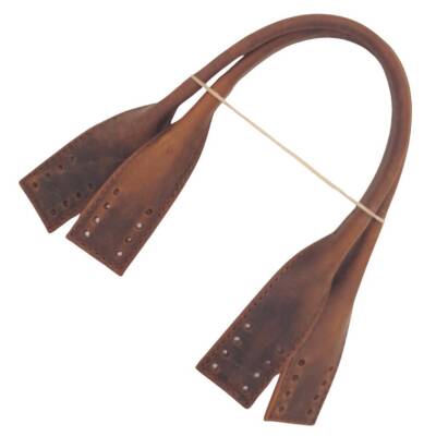 Angel Çanta Aksesuar Gerçek Deri Kısa Pelikan Model Çanta Sapı Crazy Oil Hardal Sarı Renk - 2