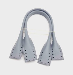 Angel Çanta Aksesuar Gerçek Deri Kısa Pelikan Model Çanta Sapı Gri Renk - Angel Çanta Aksesuar