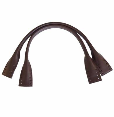 Angel Çanta Aksesuar Gerçek Deri Kısa Pelikan Model Çanta Sapı Koyu Kahve Renk - 1