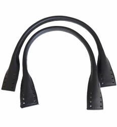 Angel Çanta Aksesuar Gerçek Deri Kısa Pelikan Model Çanta Sapı Siyah Renk - Angel Çanta Aksesuar