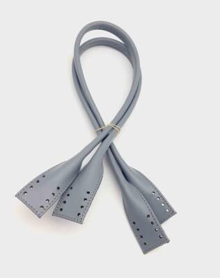 Angel Çanta Aksesuar Gerçek Deri Pelikan Model Çanta Sapı Gri Renk - 1