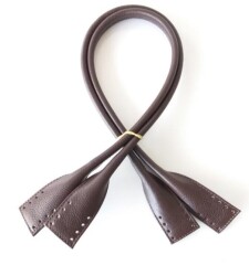 Angel Çanta Aksesuar Gerçek Deri Pelikan Model Çanta Sapı Koyu Kahve Renk - Angel Çanta Aksesuar