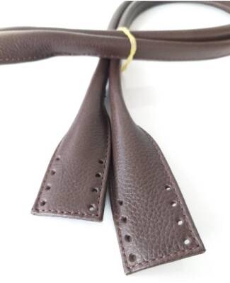 Angel Çanta Aksesuar Gerçek Deri Pelikan Model Çanta Sapı Koyu Kahve Renk - 2