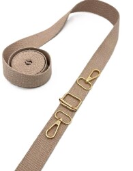 Angel Çanta Aksesuar Pamuklu Kolon Sap Yapım Seti Bej Renk - Angel Çanta Aksesuar