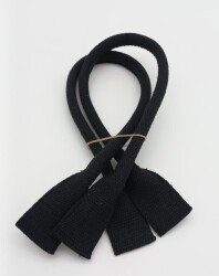 Angel Çanta Aksesuar Pamuklu Kolon Pelikan Model Siyah Renk Çanta Sapı - Angel Çanta Aksesuar