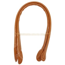 Angel Çanta Aksesuar Parlak Rugan Deri Pelikan Model Çanta Sapı Açık Taba Renk - Angel Çanta Aksesuar