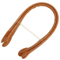 Angel Çanta Aksesuar Parlak Rugan Deri Pelikan Model Çanta Sapı Açık Taba Renk - 2