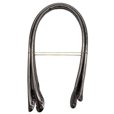 Angel Çanta Aksesuar Parlak Rugan Deri Pelikan Model Çanta Sapı Antrasit Renk - 1