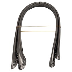 Angel Çanta Aksesuar Parlak Rugan Deri Pelikan Model Çanta Sapı Antrasit Renk - 3