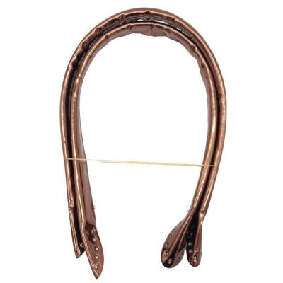 Angel Çanta Aksesuar Parlak Rugan Deri Pelikan Model Çanta Sapı Bakır Renk - 1