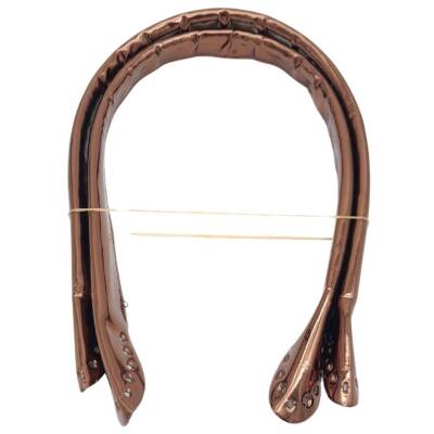 Angel Çanta Aksesuar Parlak Rugan Deri Pelikan Model Çanta Sapı Bakır Renk - 3