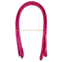 Angel Çanta Aksesuar Parlak Rugan Deri Pelikan Model Çanta Sapı Fuşya Renk - Angel Çanta Aksesuar