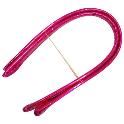 Angel Çanta Aksesuar Parlak Rugan Deri Pelikan Model Çanta Sapı Fuşya Renk - 2