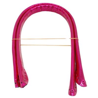 Angel Çanta Aksesuar Parlak Rugan Deri Pelikan Model Çanta Sapı Fuşya Renk - 3