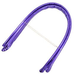 Angel Çanta Aksesuar Parlak Rugan Deri Pelikan Model Çanta Sapı Mor Renk - 2