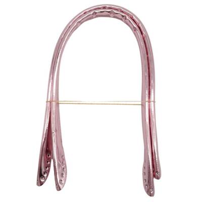 Angel Çanta Aksesuar Parlak Rugan Deri Pelikan Model Çanta Sapı Pudra Renk - 1