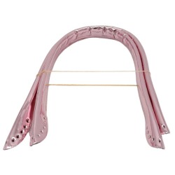 Angel Çanta Aksesuar Parlak Rugan Deri Pelikan Model Çanta Sapı Pudra Renk - 3