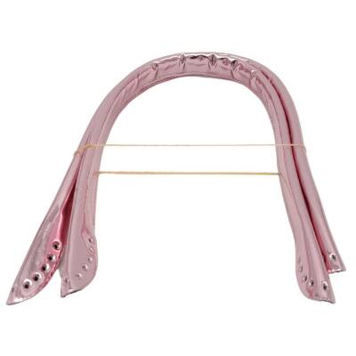 Angel Çanta Aksesuar Parlak Rugan Deri Pelikan Model Çanta Sapı Pudra Renk - 3