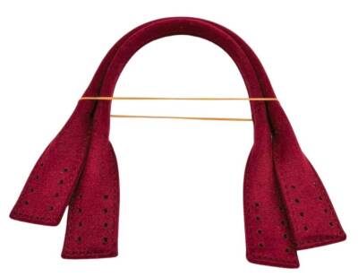 Angel Çanta Aksesuar Pelikan Model Kısa Çanta Sapı Nubuk Bordo Renk - 1