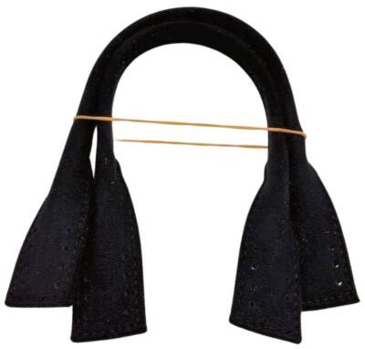 Angel Çanta Aksesuar Pelikan Model Kısa Çanta Sapı Nubuk Siyah Renk - 1