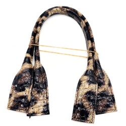 Angel Çanta Aksesuar Pelikan Model Kısa Çanta Sapı Rugan Leopar Renk - Angel Çanta Aksesuar