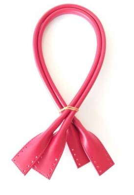 Angel Çanta Aksesuar Suni Deri Pelikan Model Çanta Sapı Kırmızı - 1