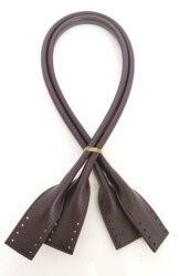 Angel Çanta Aksesuar Suni Deri Pelikan Model Çanta Sapı Koyu Kahve Renk - Angel Çanta Aksesuar