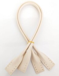 Angel Çanta Aksesuar Suni Deri Pelikan Model Çanta Sapı Krem Renk - Angel Çanta Aksesuar