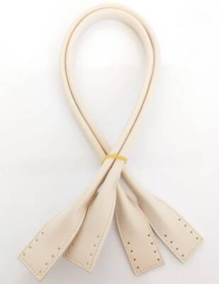 Angel Çanta Aksesuar Suni Deri Pelikan Model Çanta Sapı Krem Renk - 1