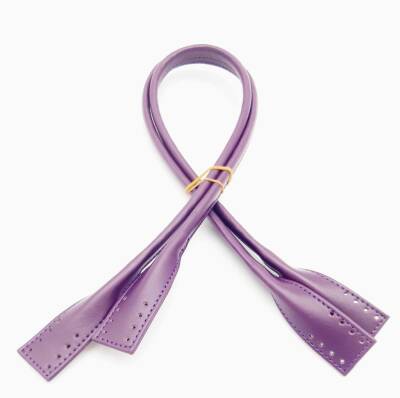 Angel Çanta Aksesuar Suni Deri Pelikan Model Çanta Sapı Mor Renk - 1