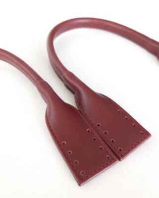 Angel Çanta Aksesuar Suni Deri Pelikan Model Kısa Çanta Sapı Bordo Renk - 2