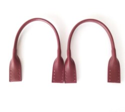 Angel Çanta Aksesuar Suni Deri Pelikan Model Kısa Çanta Sapı Bordo Renk - Angel Çanta Aksesuar