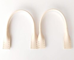 Angel Çanta Aksesuar Suni Deri Pelikan Model Kısa Çanta Sapı Krem - Angel Çanta Aksesuar