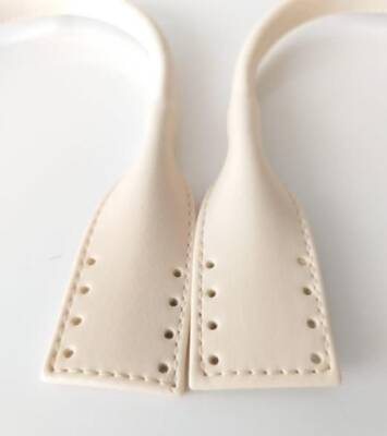 Angel Çanta Aksesuar Suni Deri Pelikan Model Kısa Çanta Sapı Krem - 2