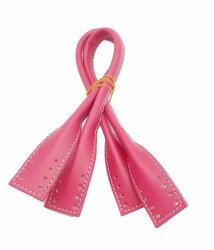 Angel Çanta Aksesuar Suni Deri Pelikan Model Kısa Çanta Sapı Pembe - Angel Çanta Aksesuar