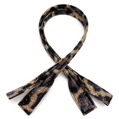 Angel Çanta Aksesuar Suni Deri Rugan Pelikan Model Çanta Sapı Leopar Renk - 1