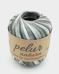 Angel Çanta Aksesuar Pelur Natura Raffia Multi No:10 Açık Gri Ebruli - Angel Çanta Aksesuar