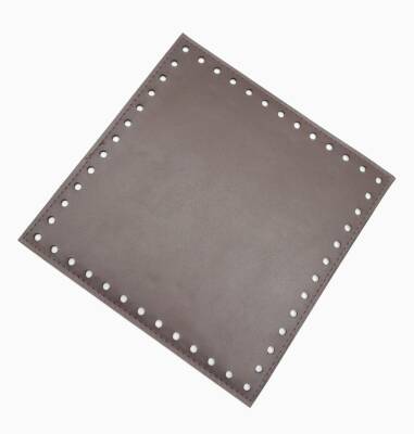 Angel Çanta Aksesuar Kahverengi 20X20 Cm Suni Deri Plaka - 2