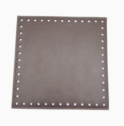 Angel Çanta Aksesuar Kahverengi 20X20 Cm Suni Deri Plaka - Angel Çanta Aksesuar